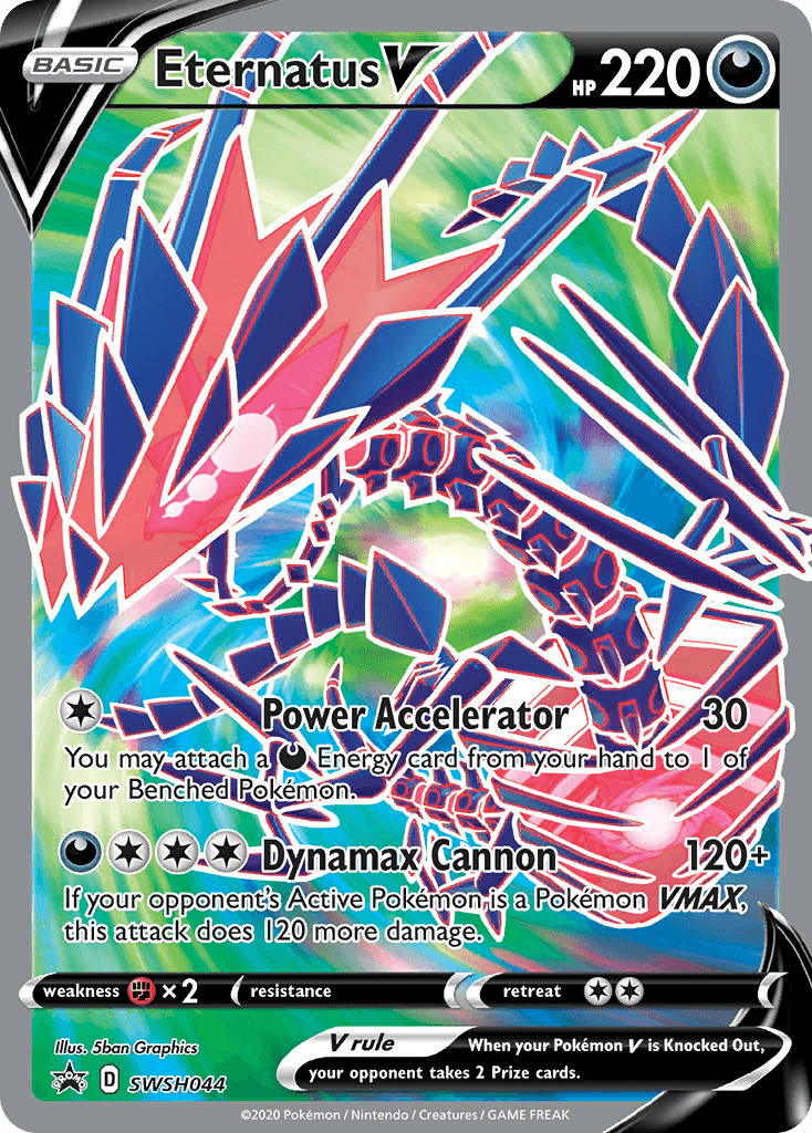 Eternatus V SWSH Black Star Promos card