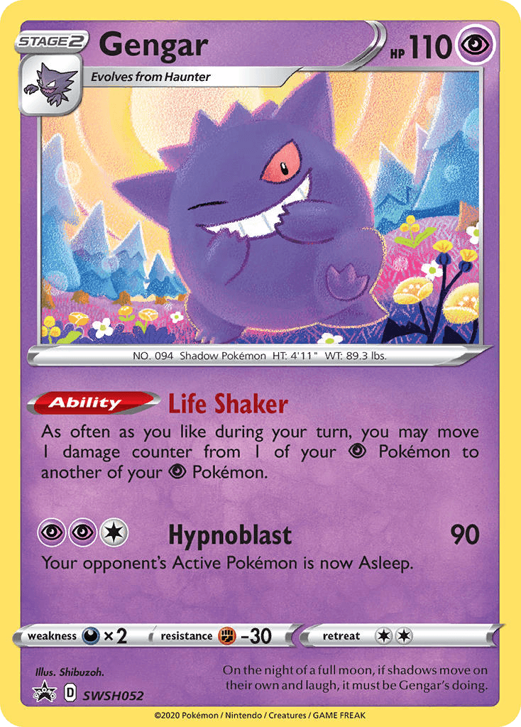 Gengar SWSH Black Star Promos card