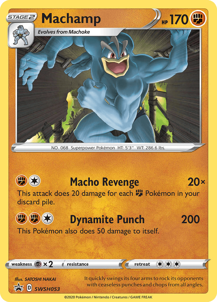 Machamp SWSH Black Star Promos card