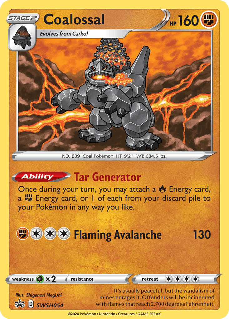 Coalossal SWSH Black Star Promos card