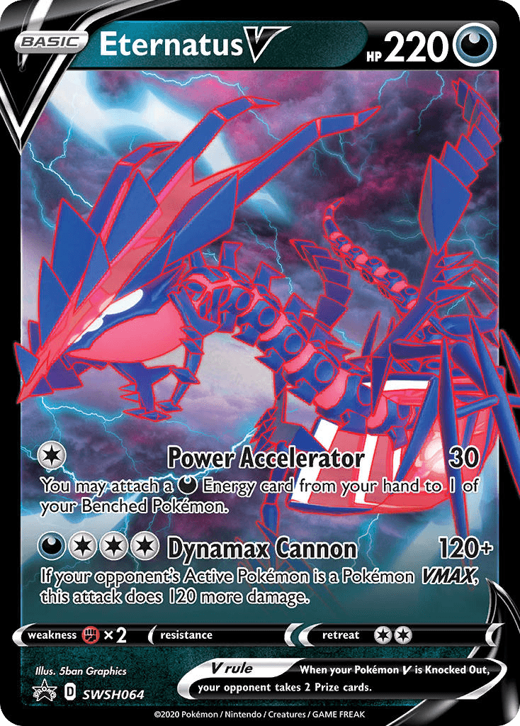 Eternatus V SWSH Black Star Promos card