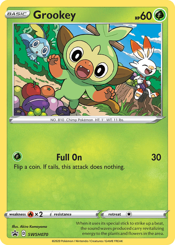 Grookey SWSH Black Star Promos card