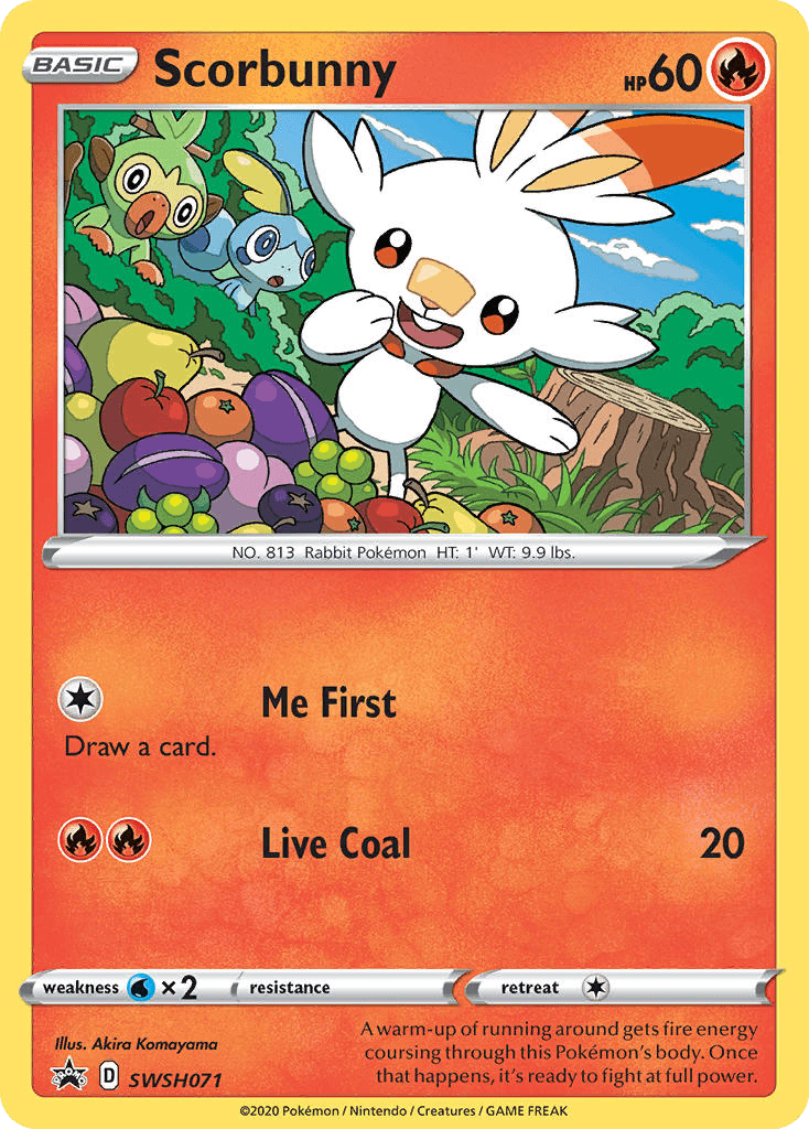 Scorbunny SWSH Black Star Promos card