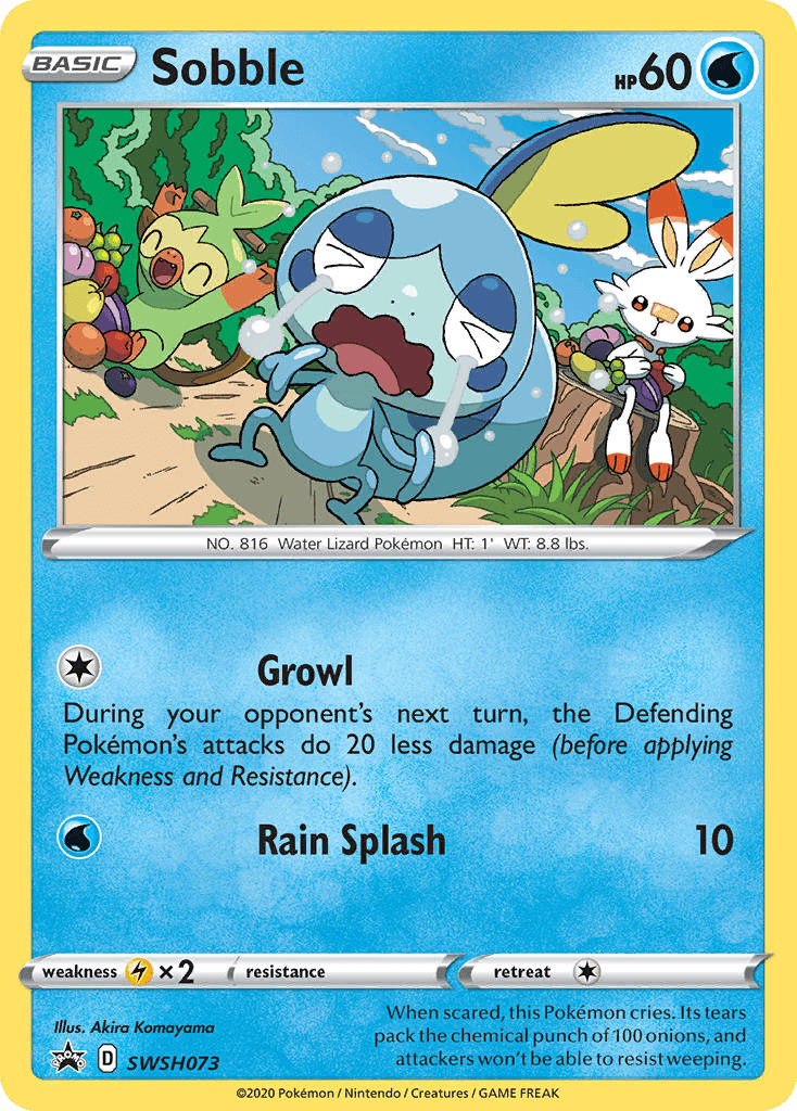 Sobble SWSH Black Star Promos card
