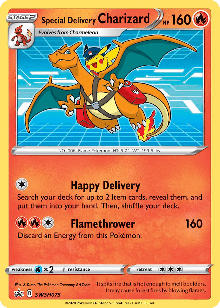 Special Delivery Charizard SWSH Black Star Promos card