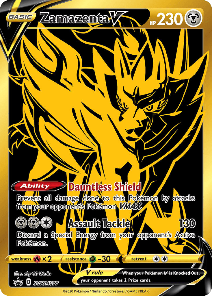 Zamazenta V SWSH Black Star Promos card