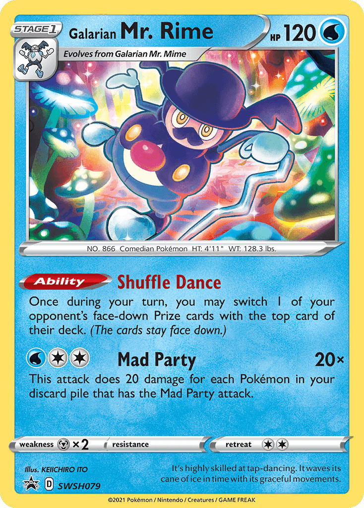 Galarian Mr. Rime SWSH Black Star Promos card