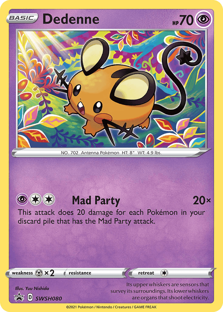 Dedenne SWSH Black Star Promos card