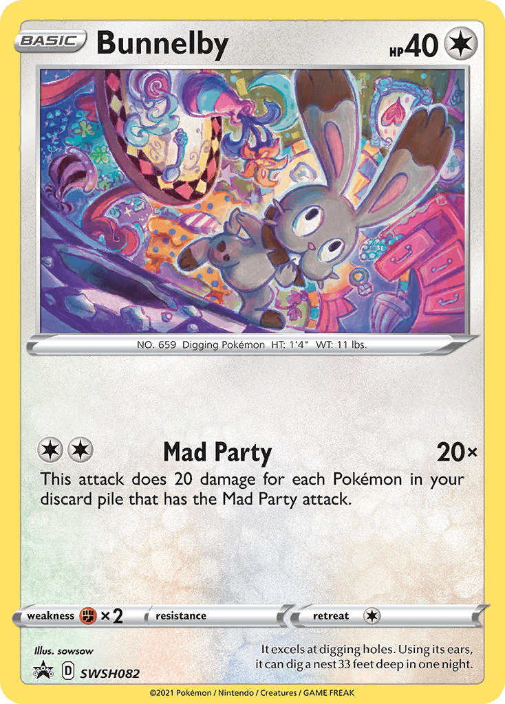 Bunnelby SWSH Black Star Promos card