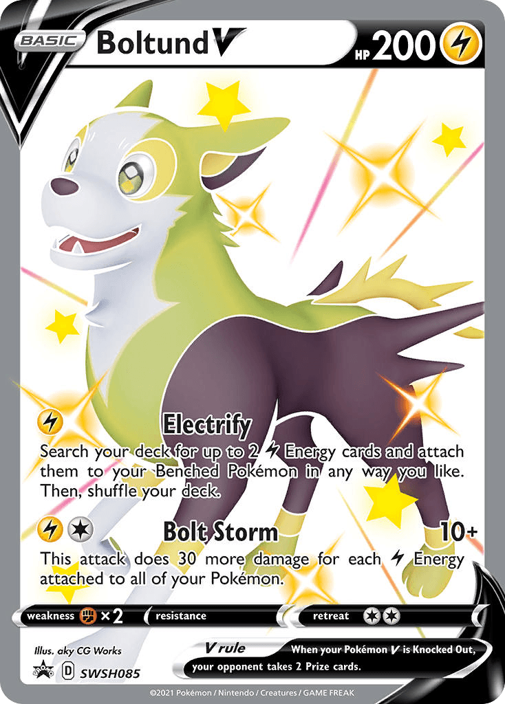 Boltund V SWSH Black Star Promos card