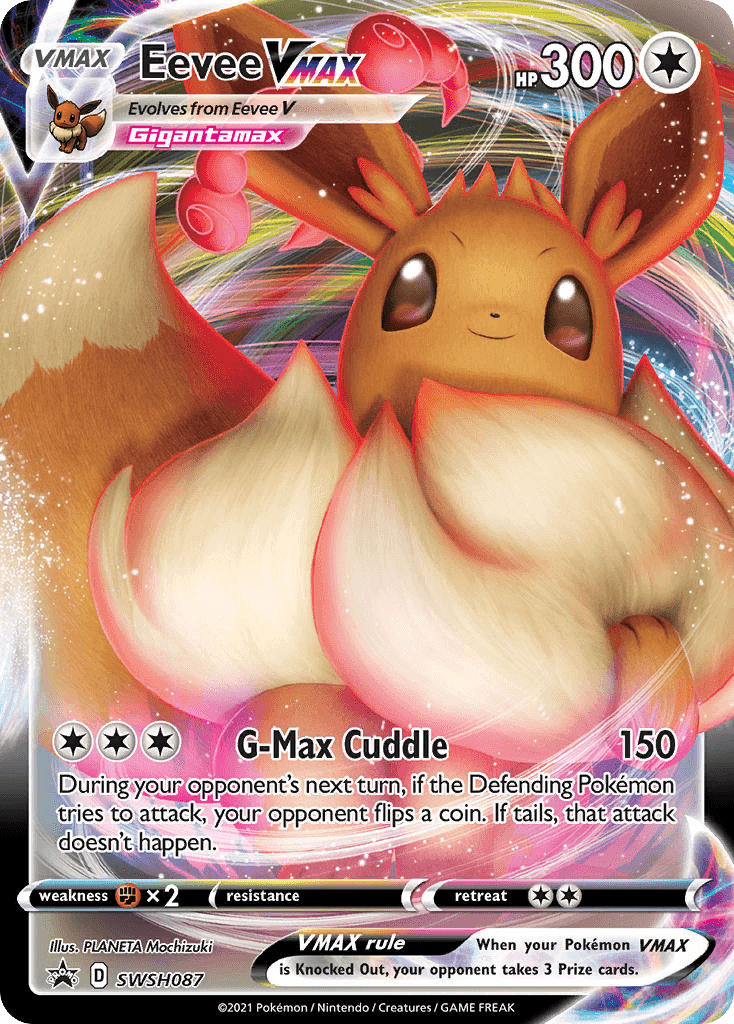 Eevee VMAX SWSH Black Star Promos card