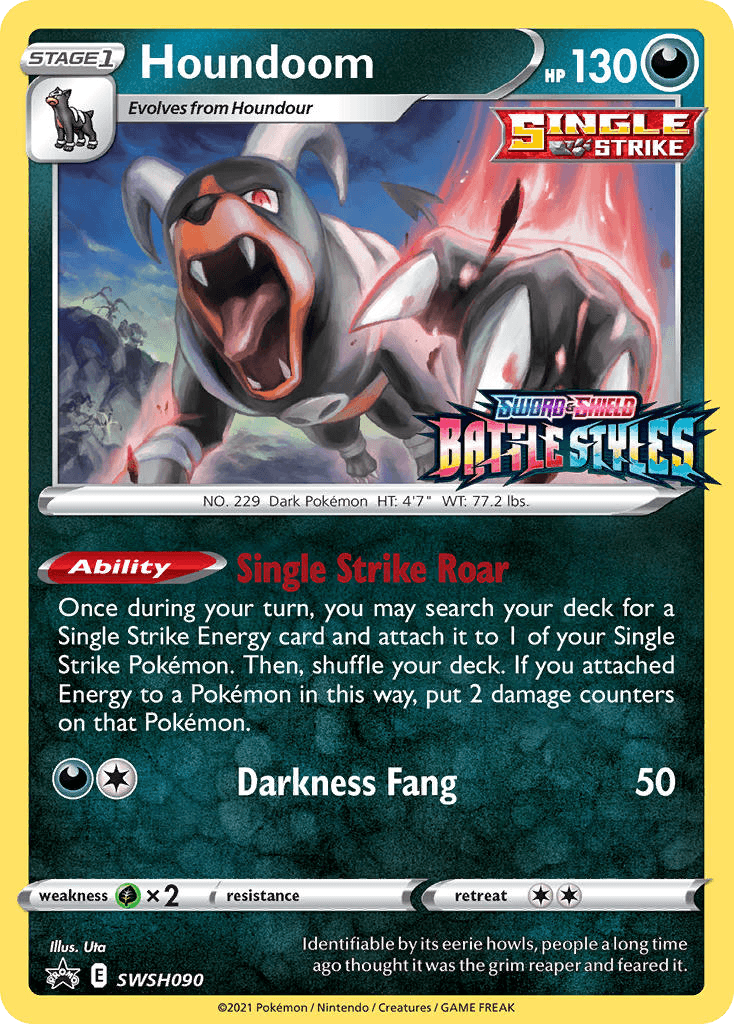 Houndoom SWSH Black Star Promos card