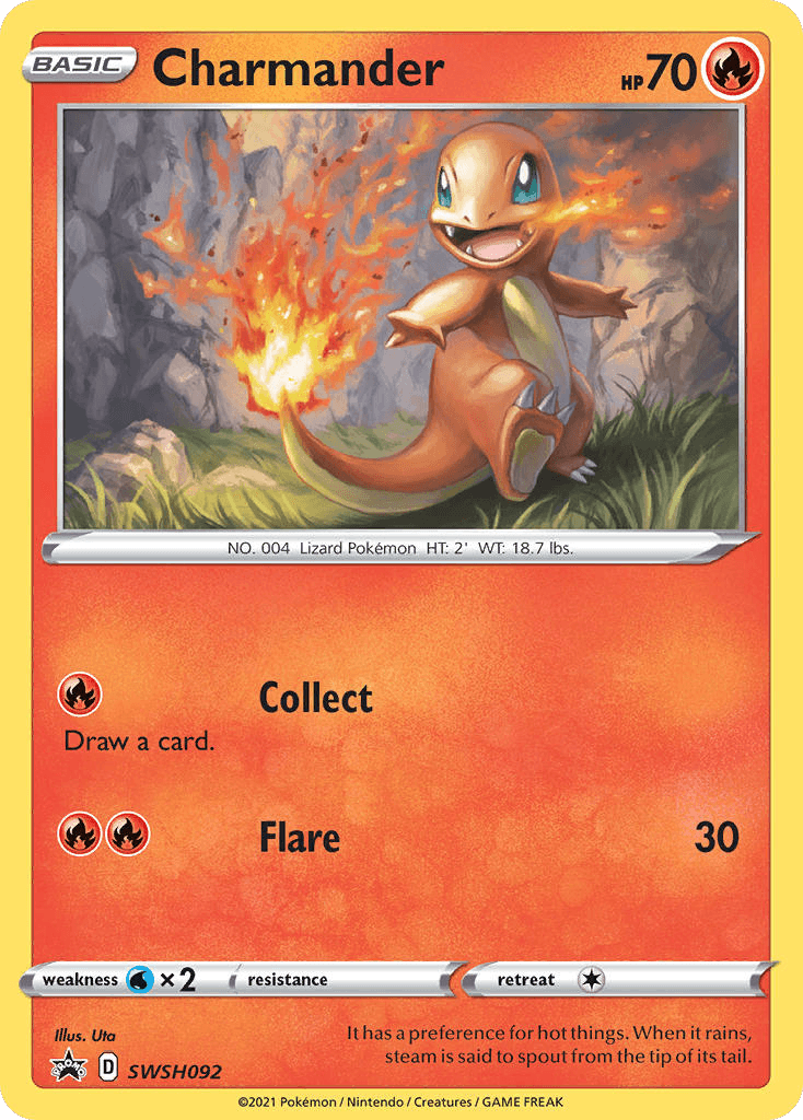 Charmander SWSH Black Star Promos card