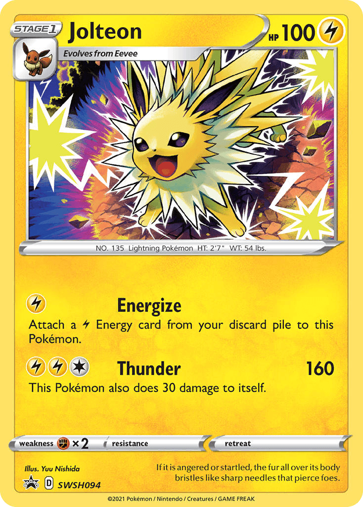 Jolteon SWSH Black Star Promos card