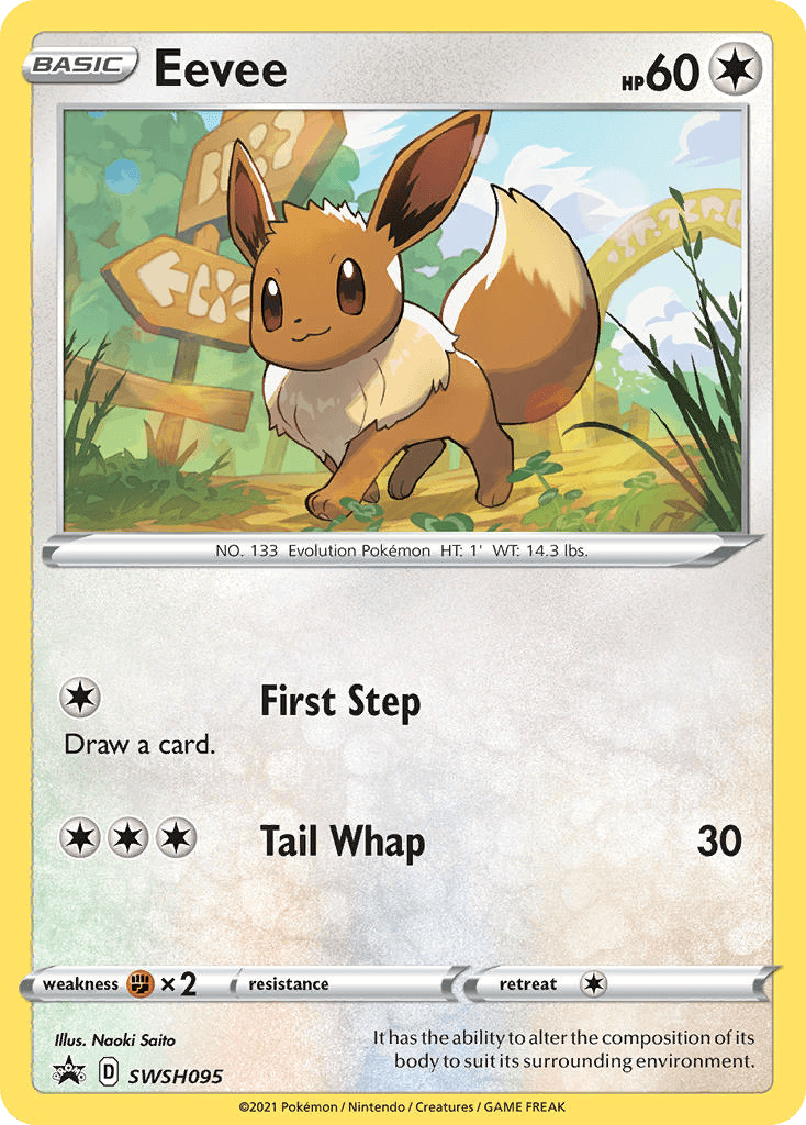Eevee SWSH Black Star Promos card