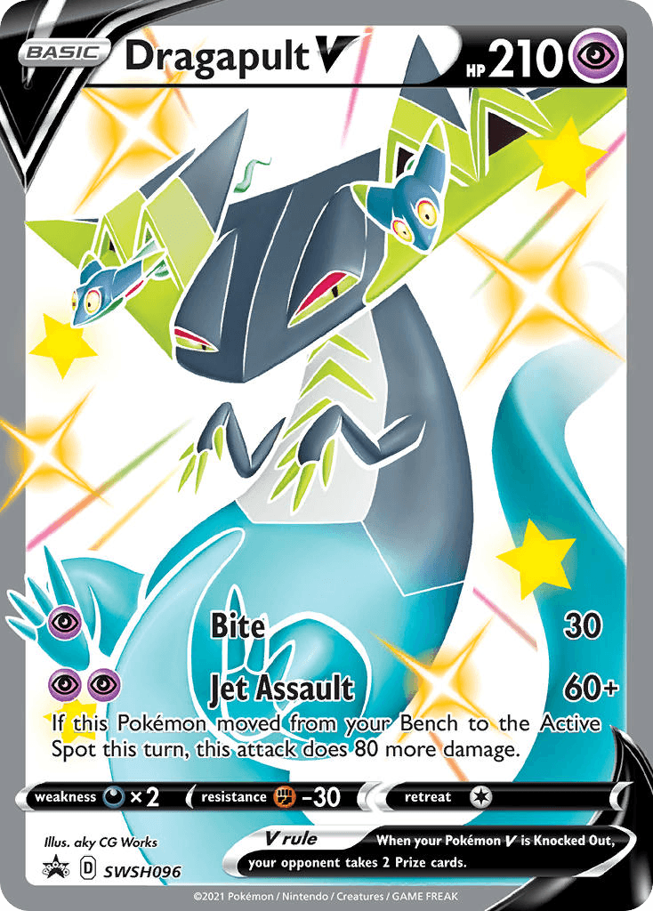 Dragapult V SWSH Black Star Promos card