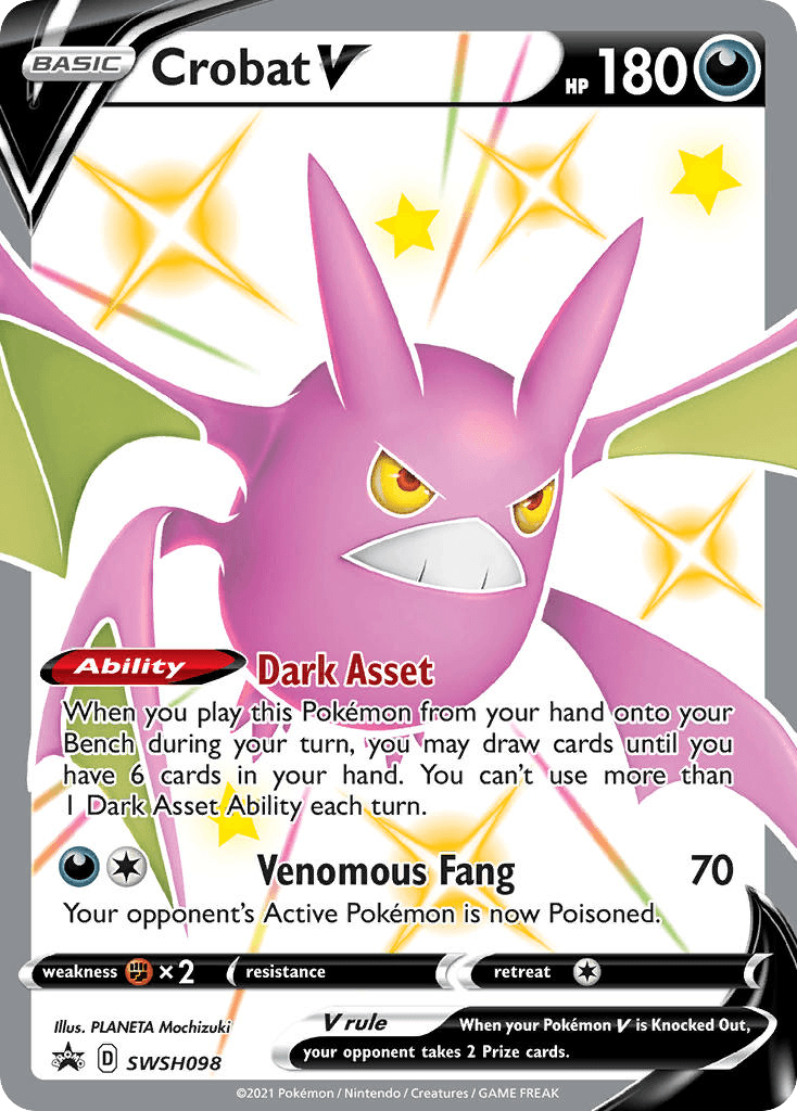 Crobat V SWSH Black Star Promos card
