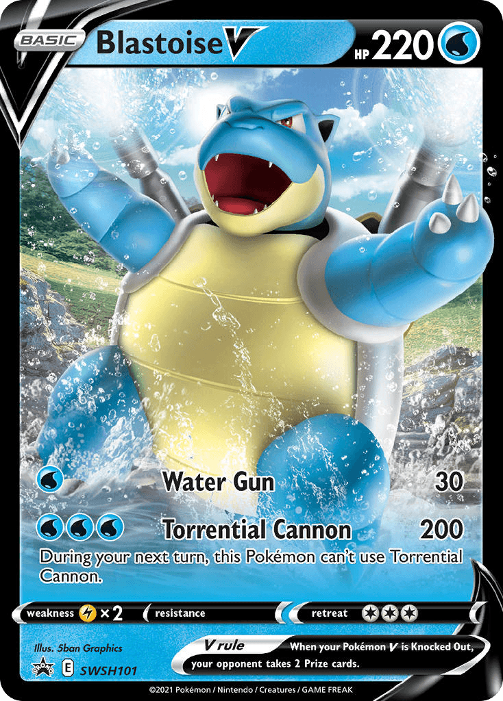 Blastoise V SWSH Black Star Promos card