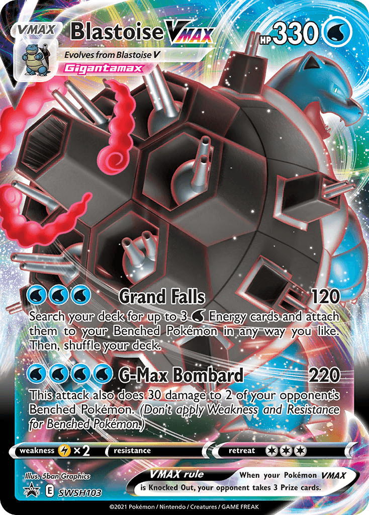 Blastoise VMAX SWSH Black Star Promos card