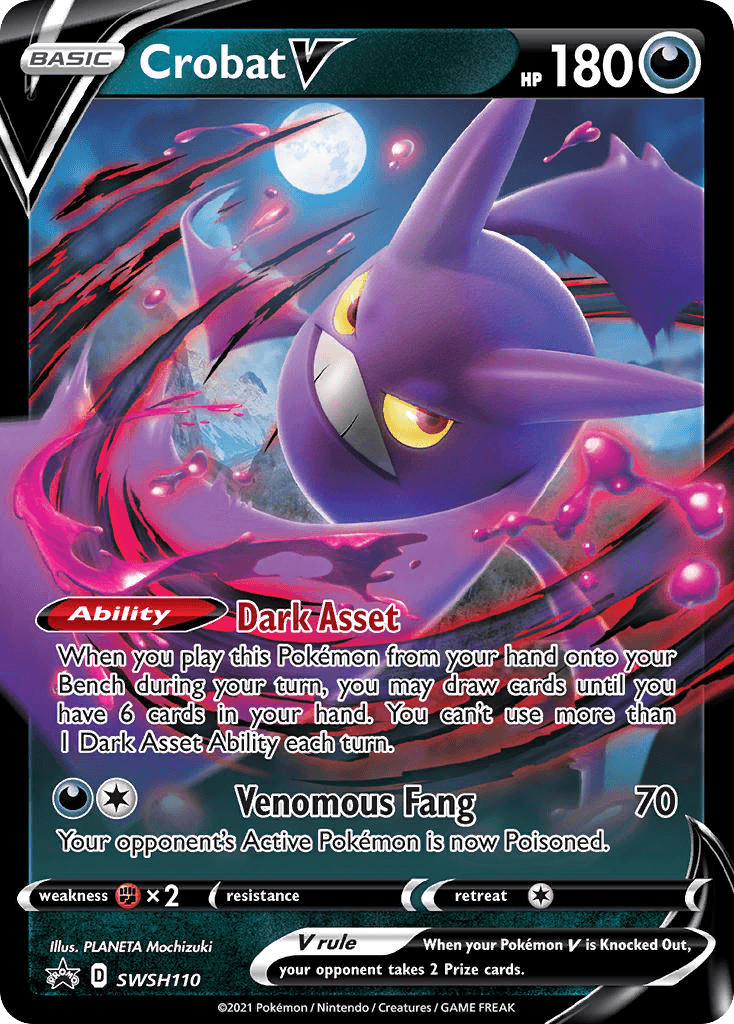 Crobat V SWSH Black Star Promos card