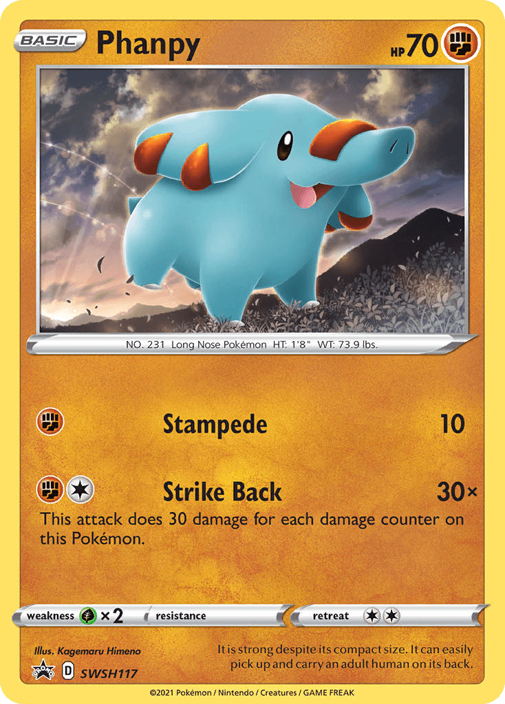 Phanpy SWSH Black Star Promos card