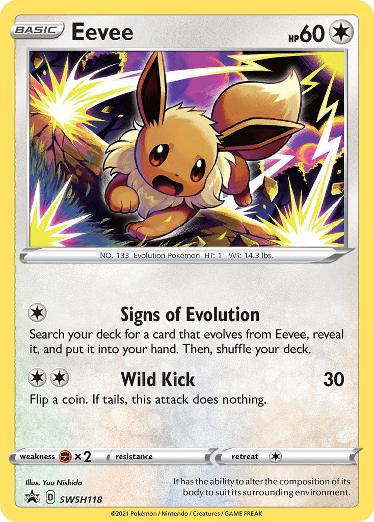 Eevee SWSH Black Star Promos card