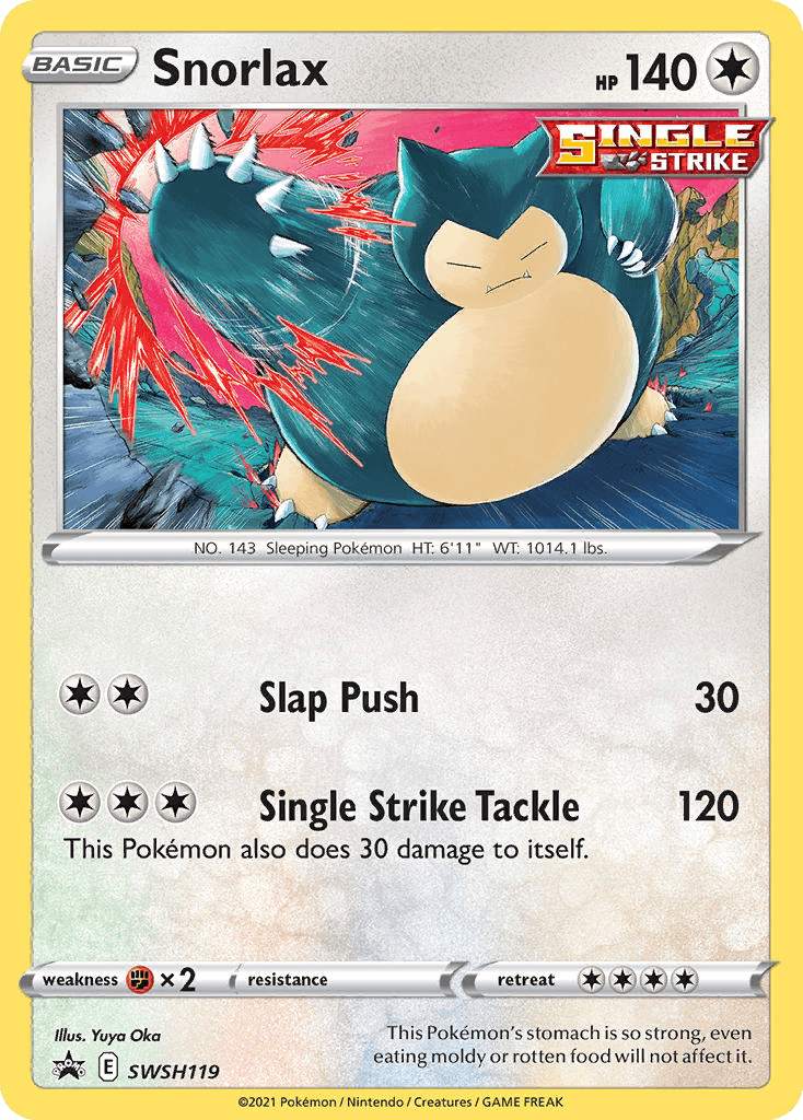 Snorlax SWSH Black Star Promos card