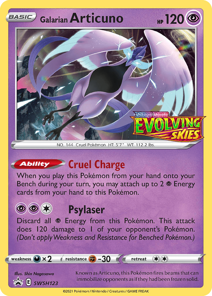 Galarian Articuno SWSH Black Star Promos card