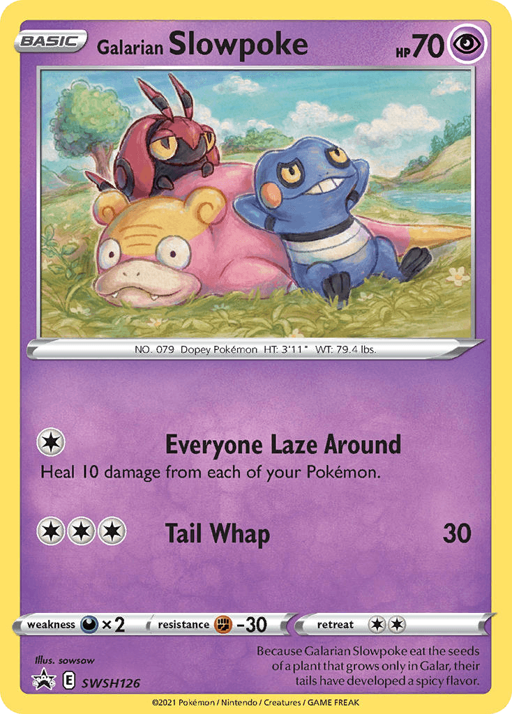 Galarian Slowpoke SWSH Black Star Promos card