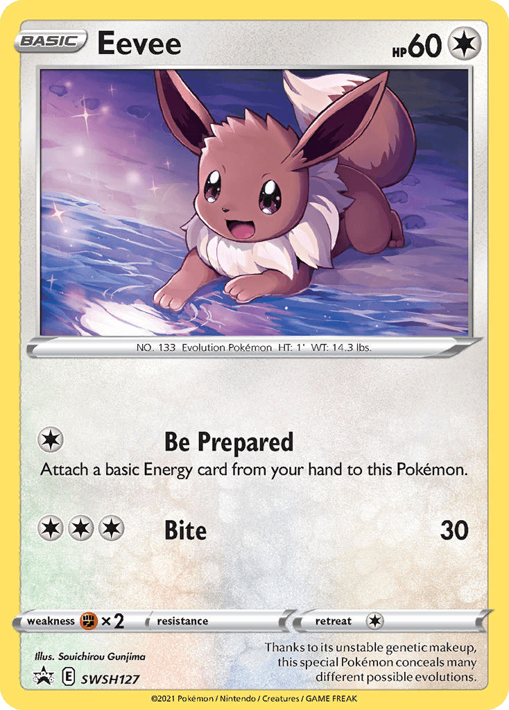 Eevee SWSH Black Star Promos card