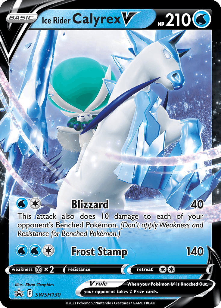 Ice Rider Calyrex V SWSH Black Star Promos card