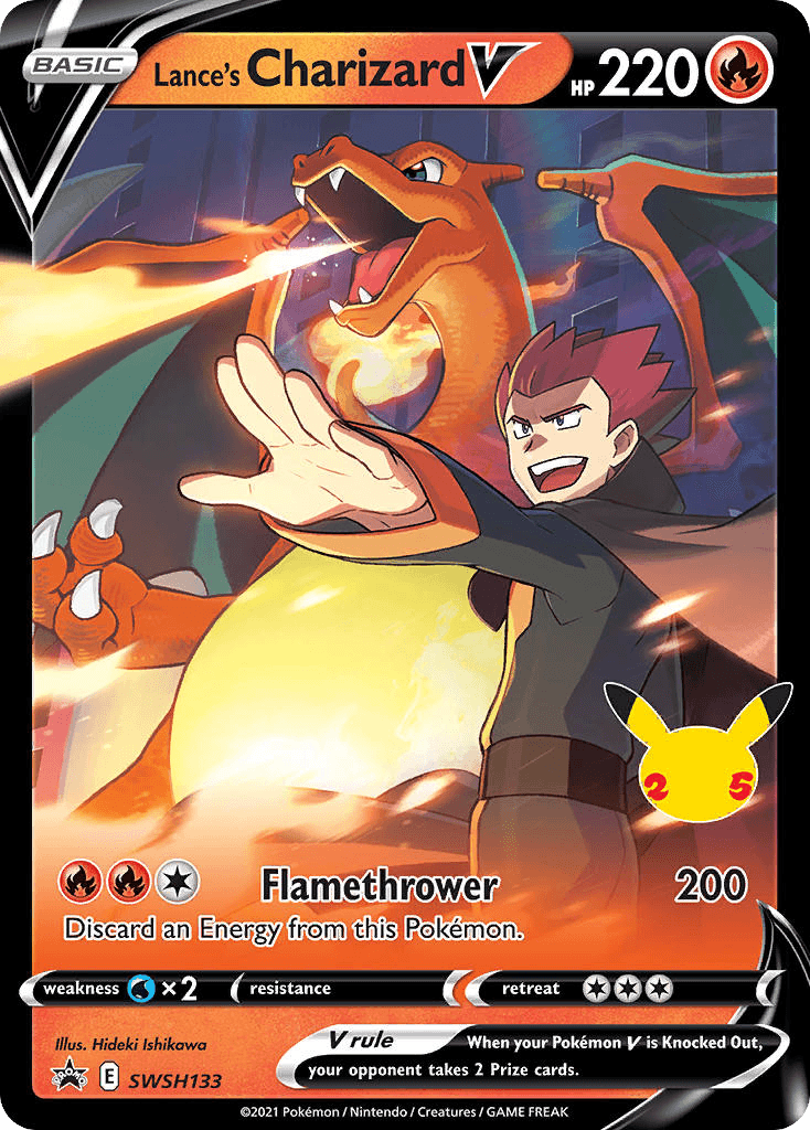Lance's Charizard V SWSH Black Star Promos card