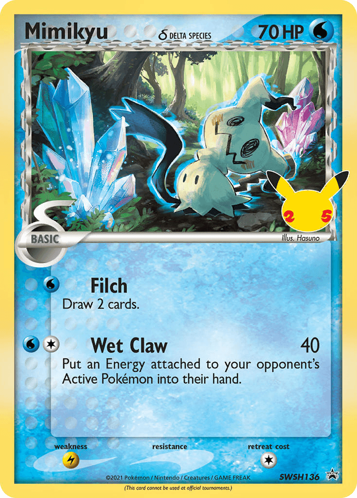Mimikyu δ SWSH Black Star Promos card