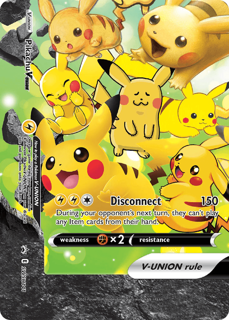 Pikachu V-UNION SWSH Black Star Promos card