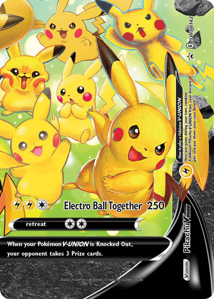 Pikachu V-UNION SWSH Black Star Promos card