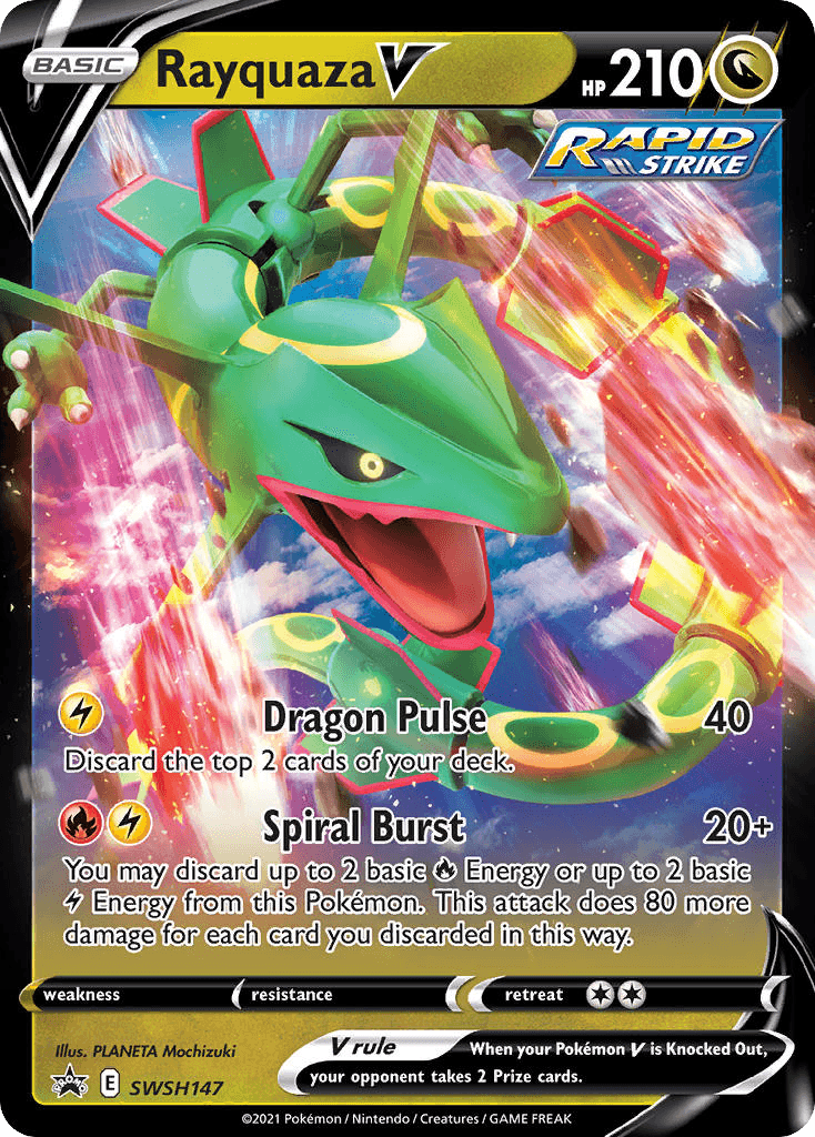 Rayquaza V SWSH Black Star Promos card