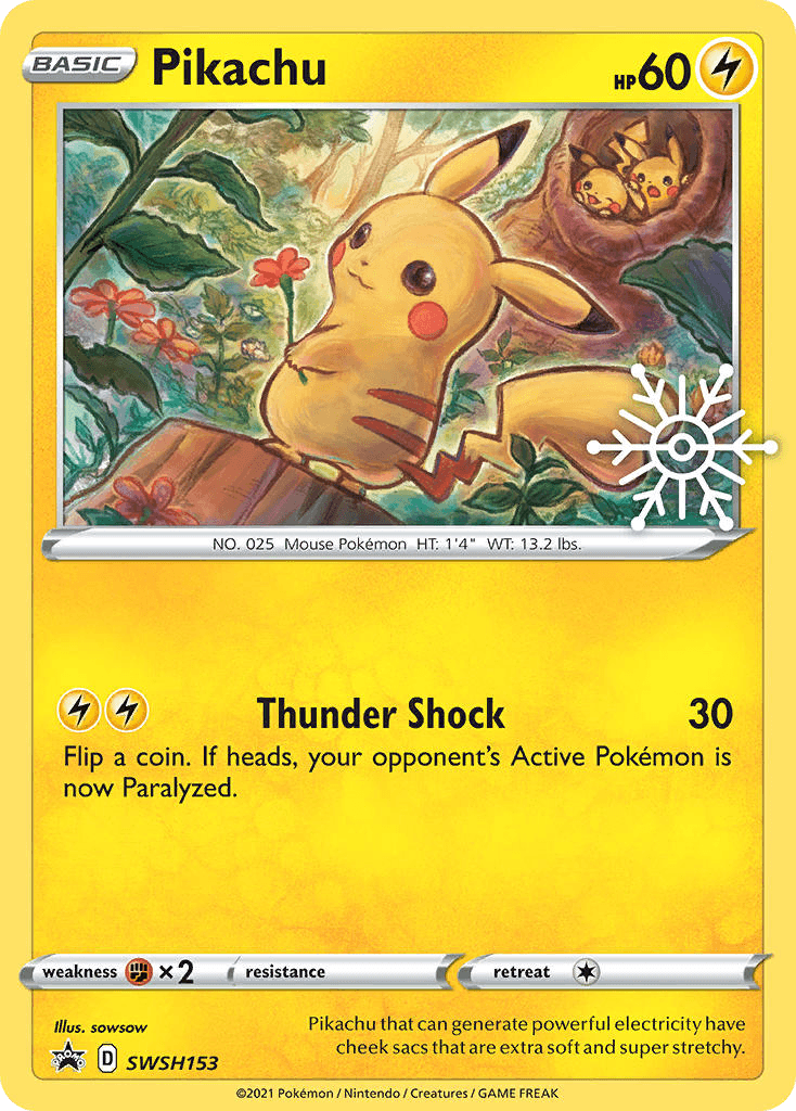 Pikachu SWSH Black Star Promos card