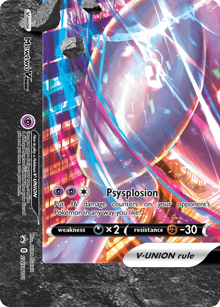 Mewtwo V-UNION SWSH Black Star Promos card