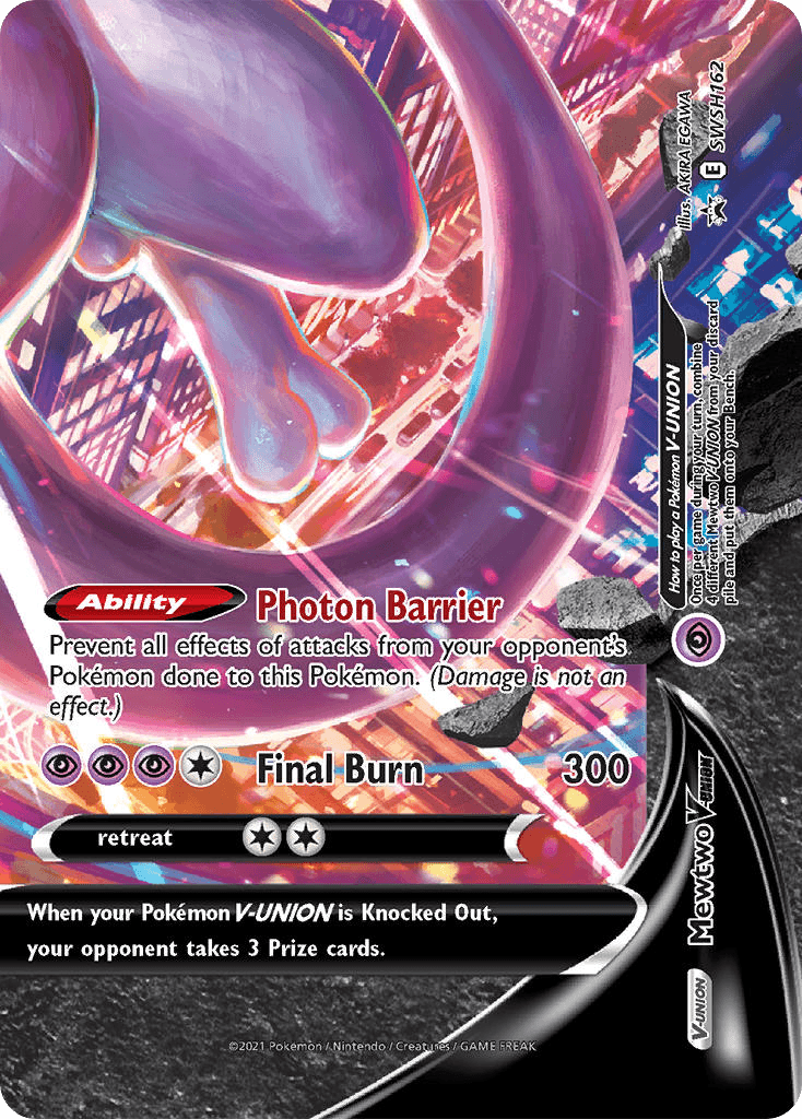 Mewtwo V-UNION SWSH Black Star Promos card