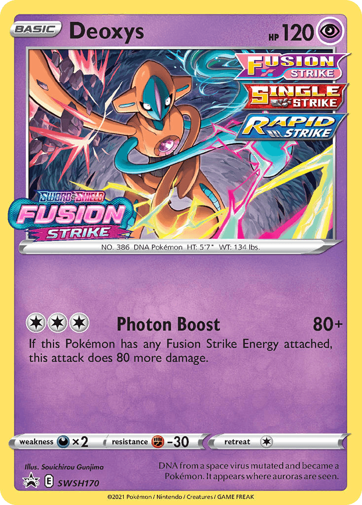Deoxys SWSH Black Star Promos card