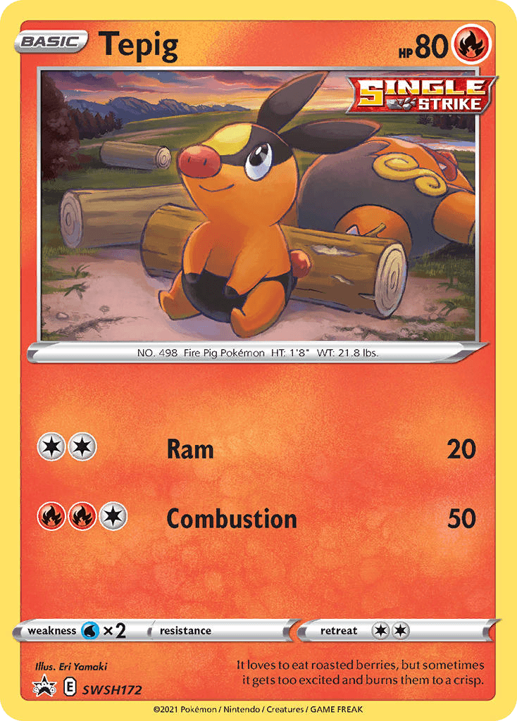 Tepig SWSH Black Star Promos card