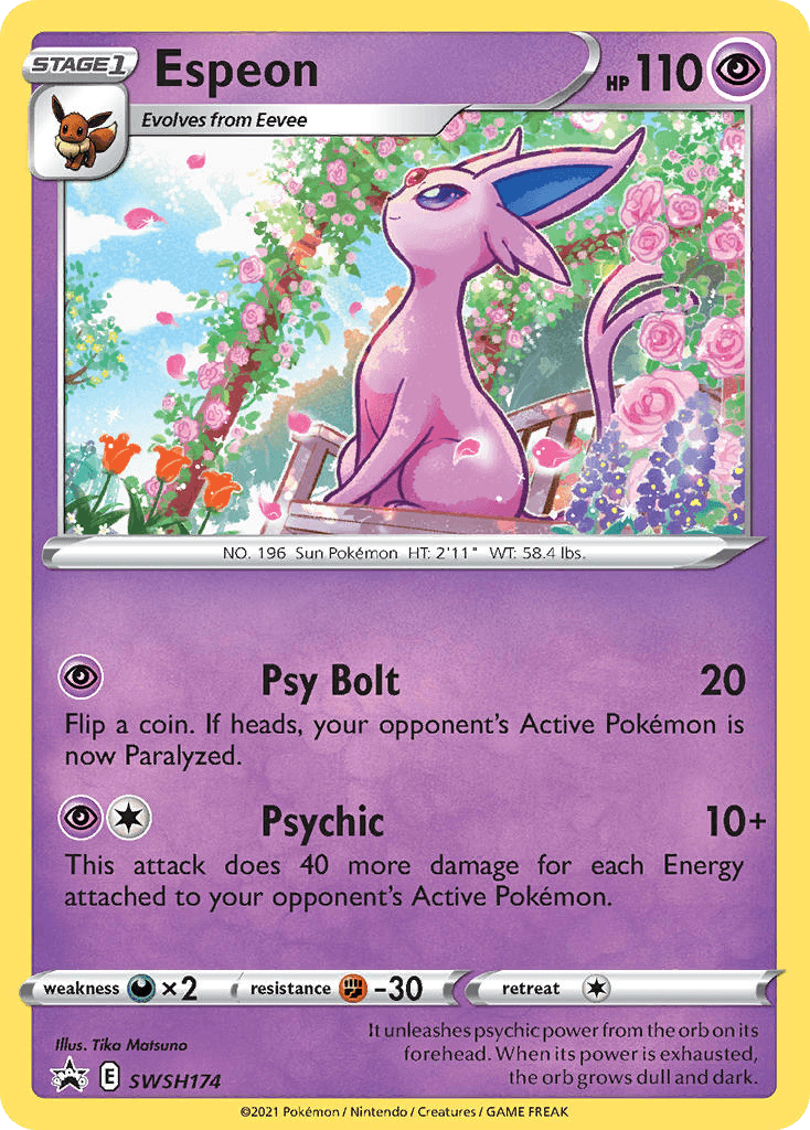 Espeon SWSH Black Star Promos card