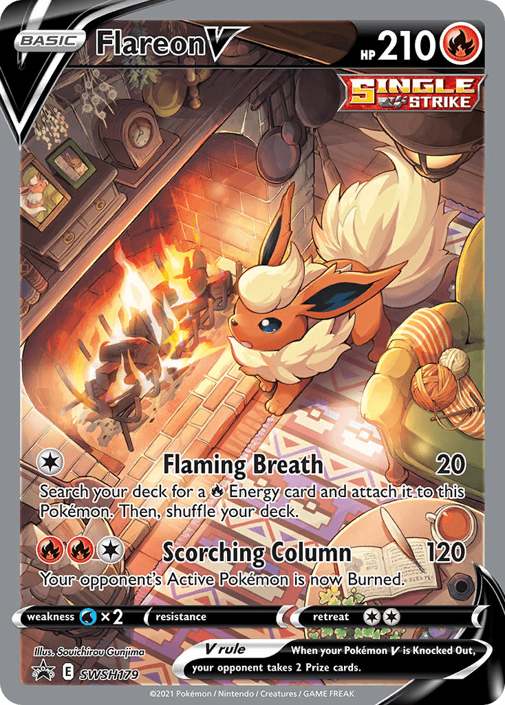 Flareon V SWSH Black Star Promos card