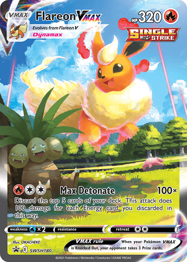 Flareon VMAX SWSH Black Star Promos card