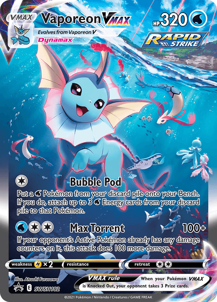 Vaporeon VMAX SWSH Black Star Promos card