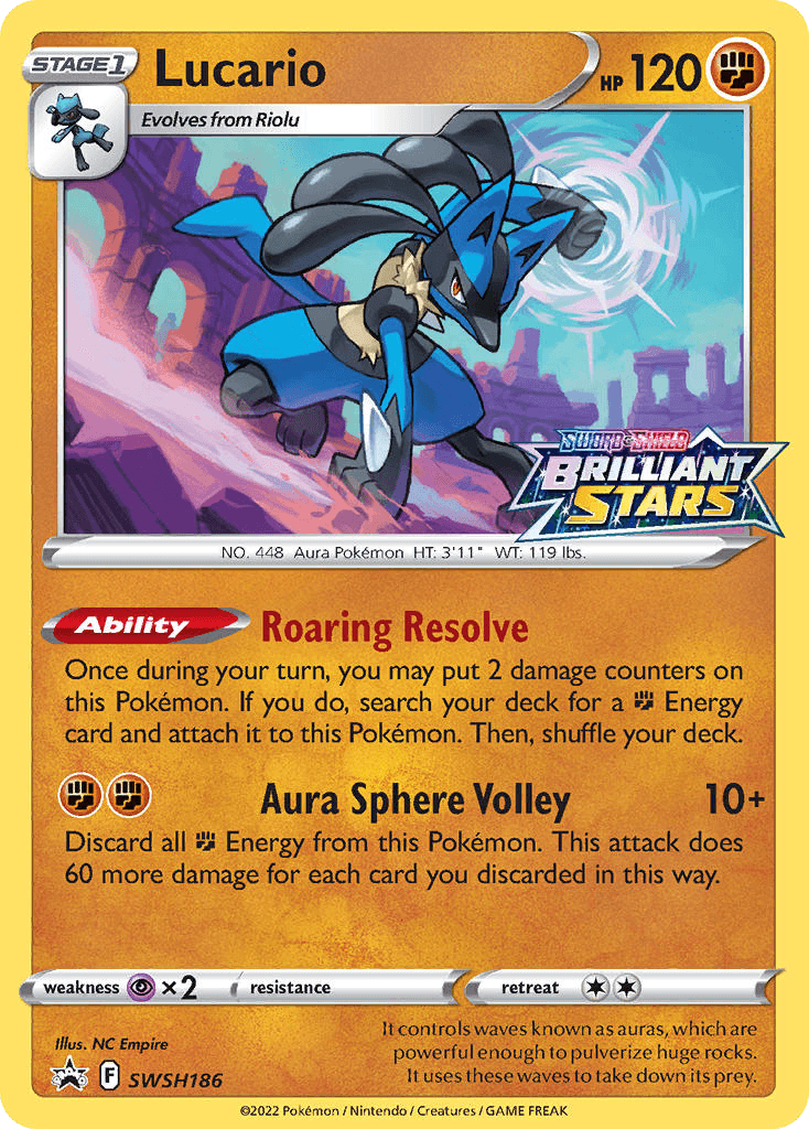 Lucario SWSH Black Star Promos card