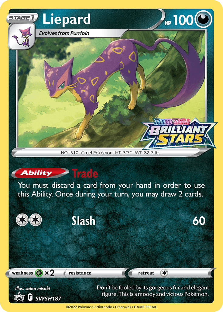 Liepard SWSH Black Star Promos card