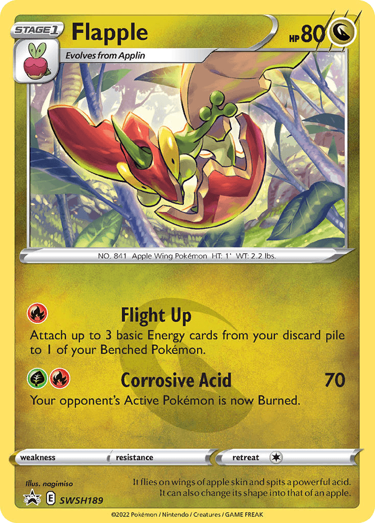 Flapple SWSH Black Star Promos card
