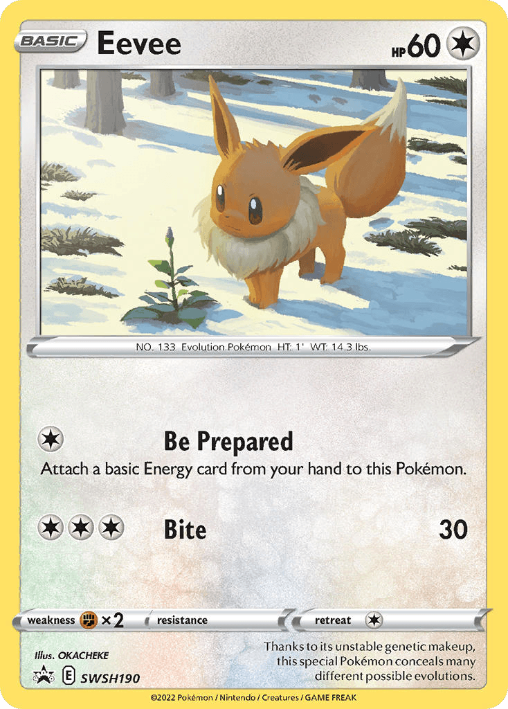 Eevee SWSH Black Star Promos card