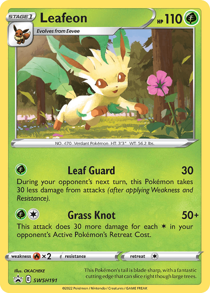 Leafeon SWSH Black Star Promos card